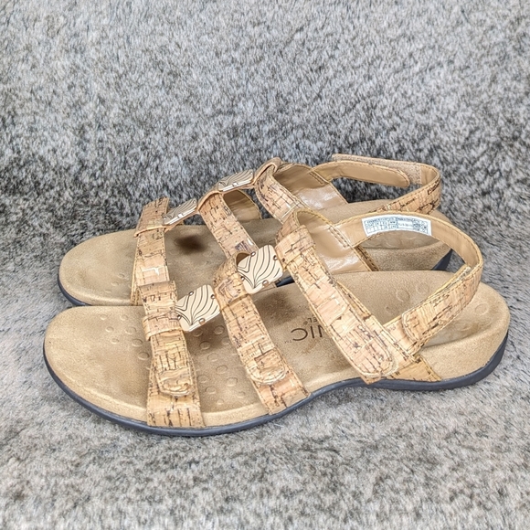 Vionic Amber Adjustable Sandal Cork Women's 7 - Picture 6 of 13